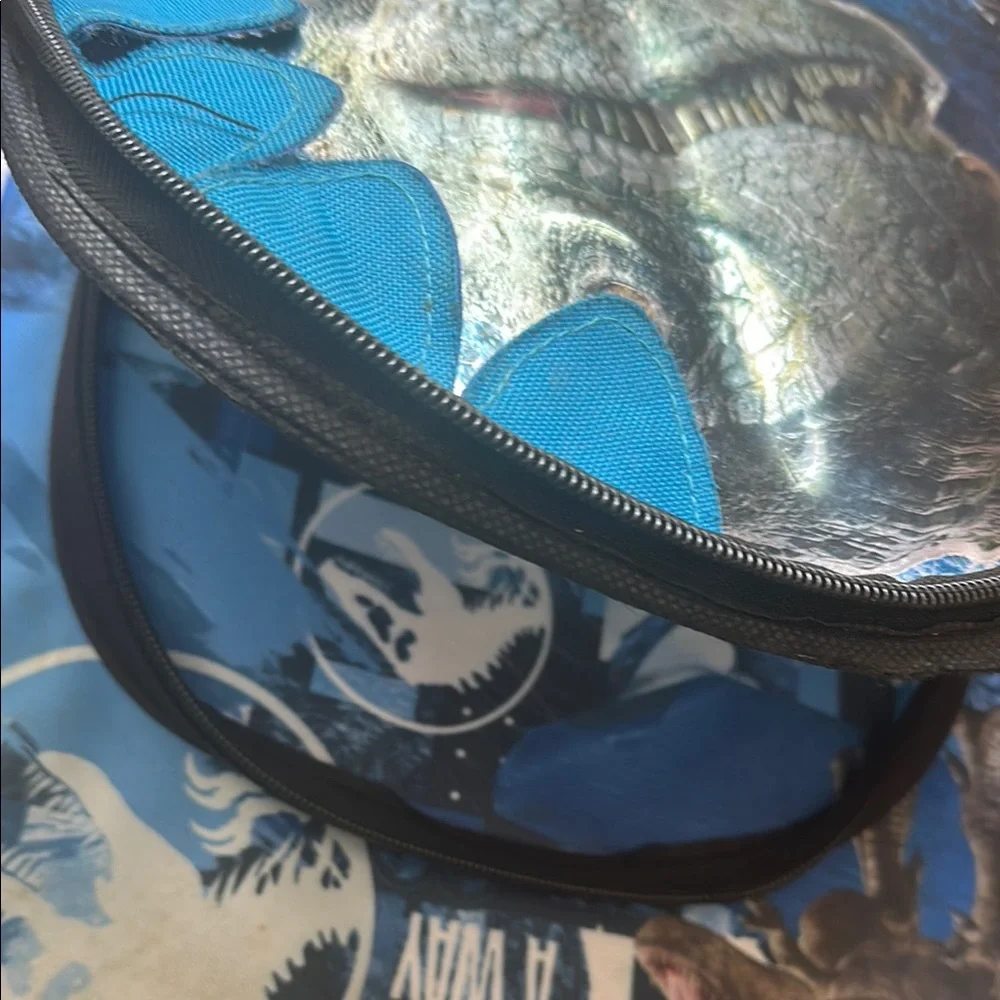 Jurassic World  life finds away backpack Print Backpack with Blue Accents